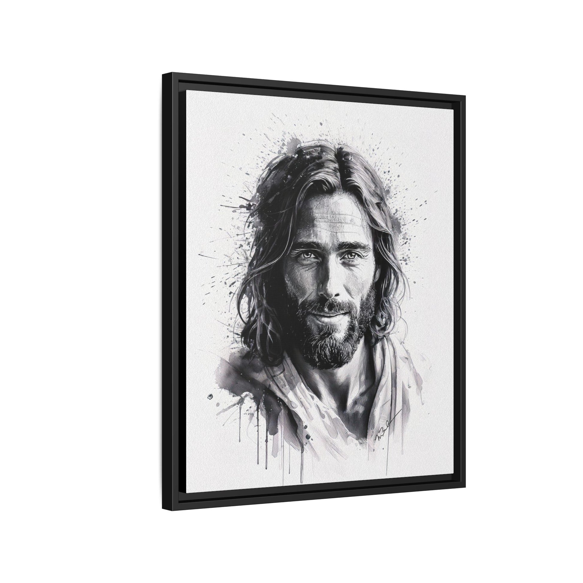 Faces of Christ | Eternal Joy - Framed Matte Canvas Print. 3 of 4