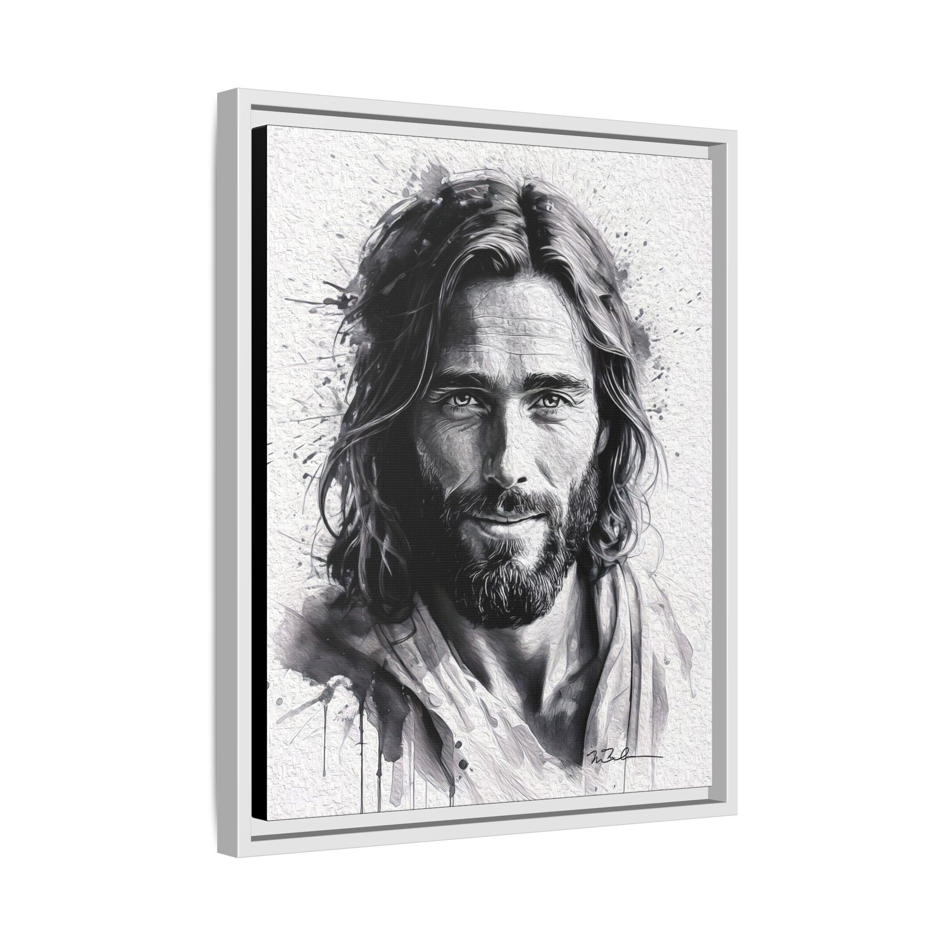 Faces of Christ | Compassion - Matte Canvas, Framed (Multi-color)