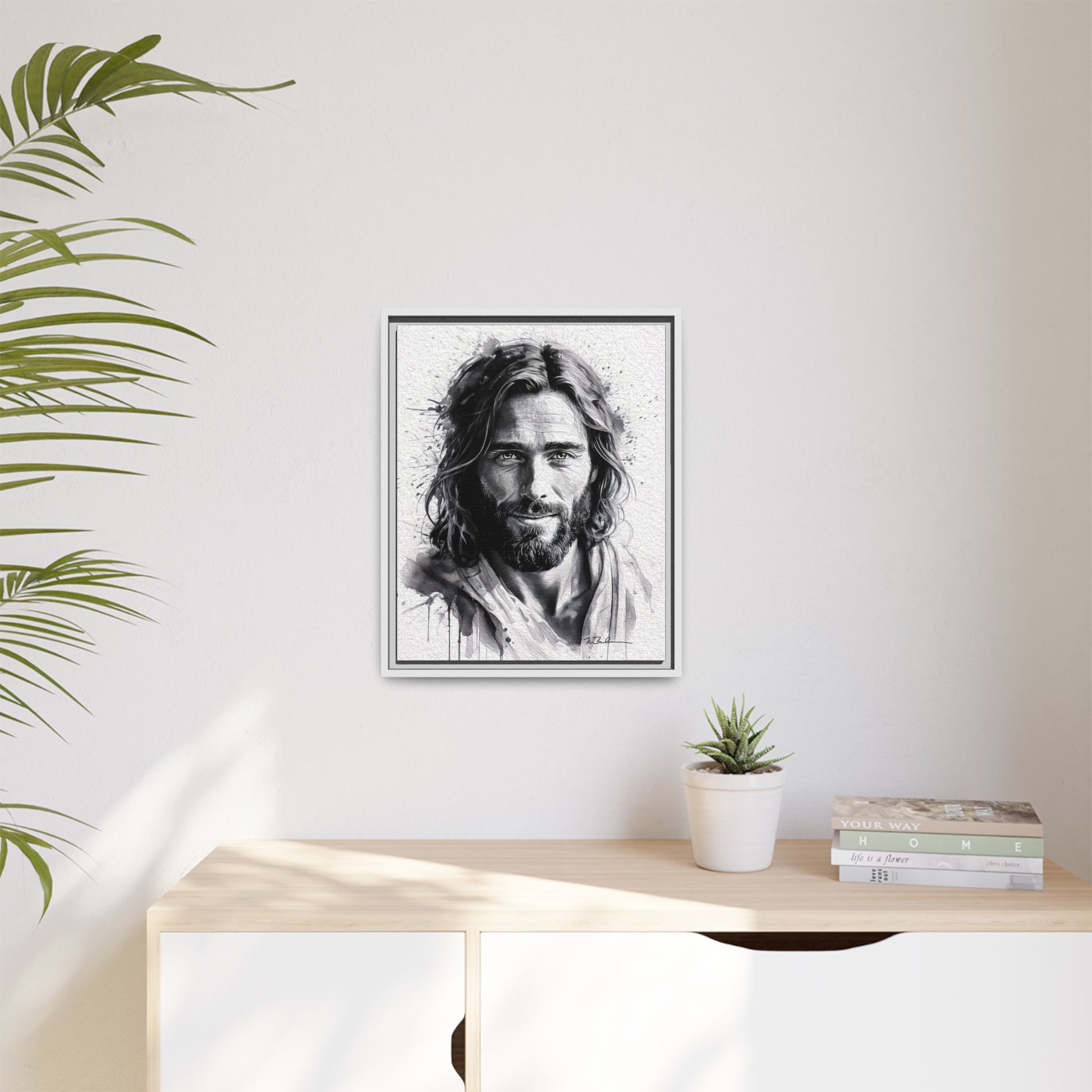 Faces of Christ | Compassion - Matte Canvas, Framed (Multi-color)