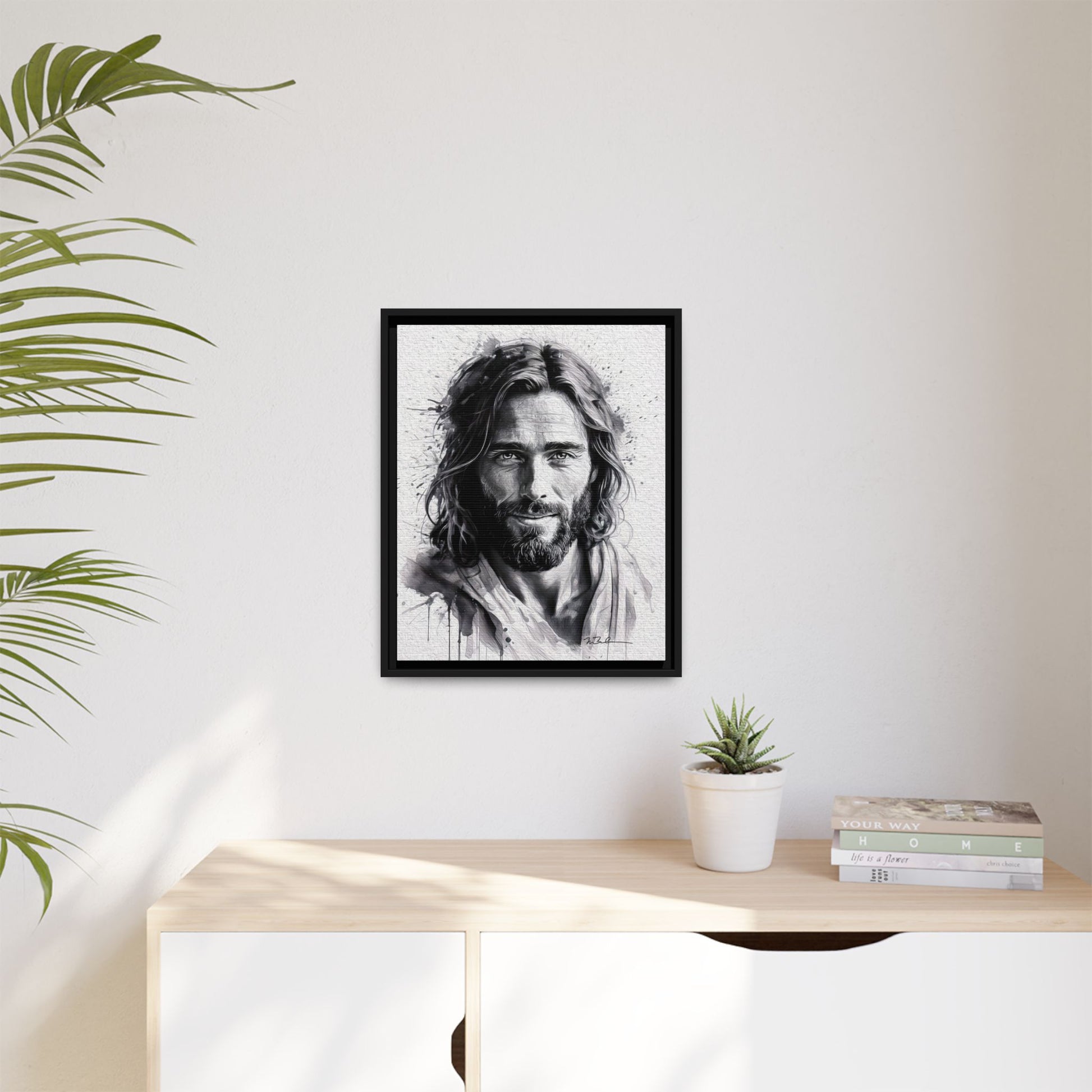 Faces of Christ | Compassion - Matte Canvas, Framed (Multi-color)