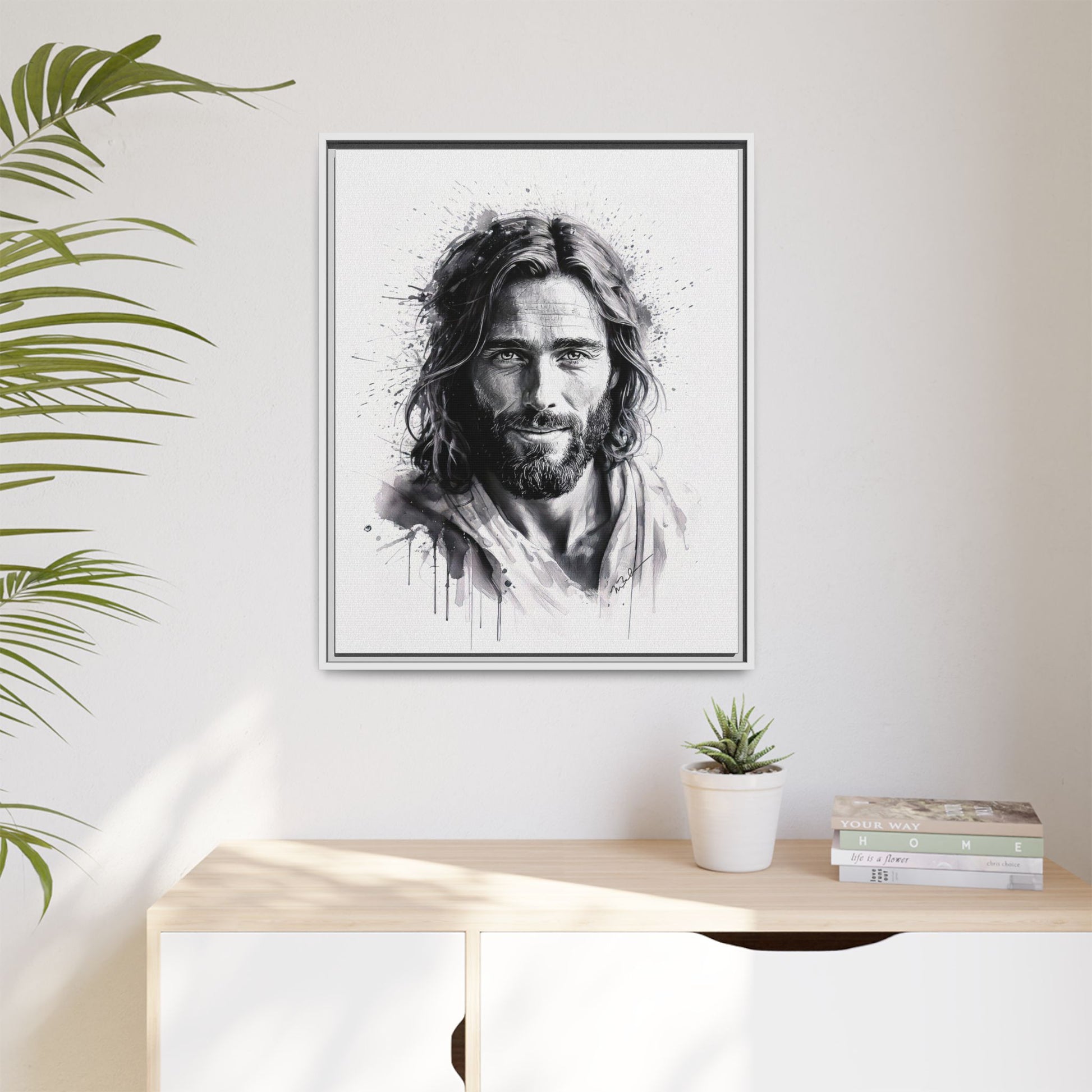 Faces of Christ | Eternal Joy - Framed Matte Canvas Print. 3 of 4