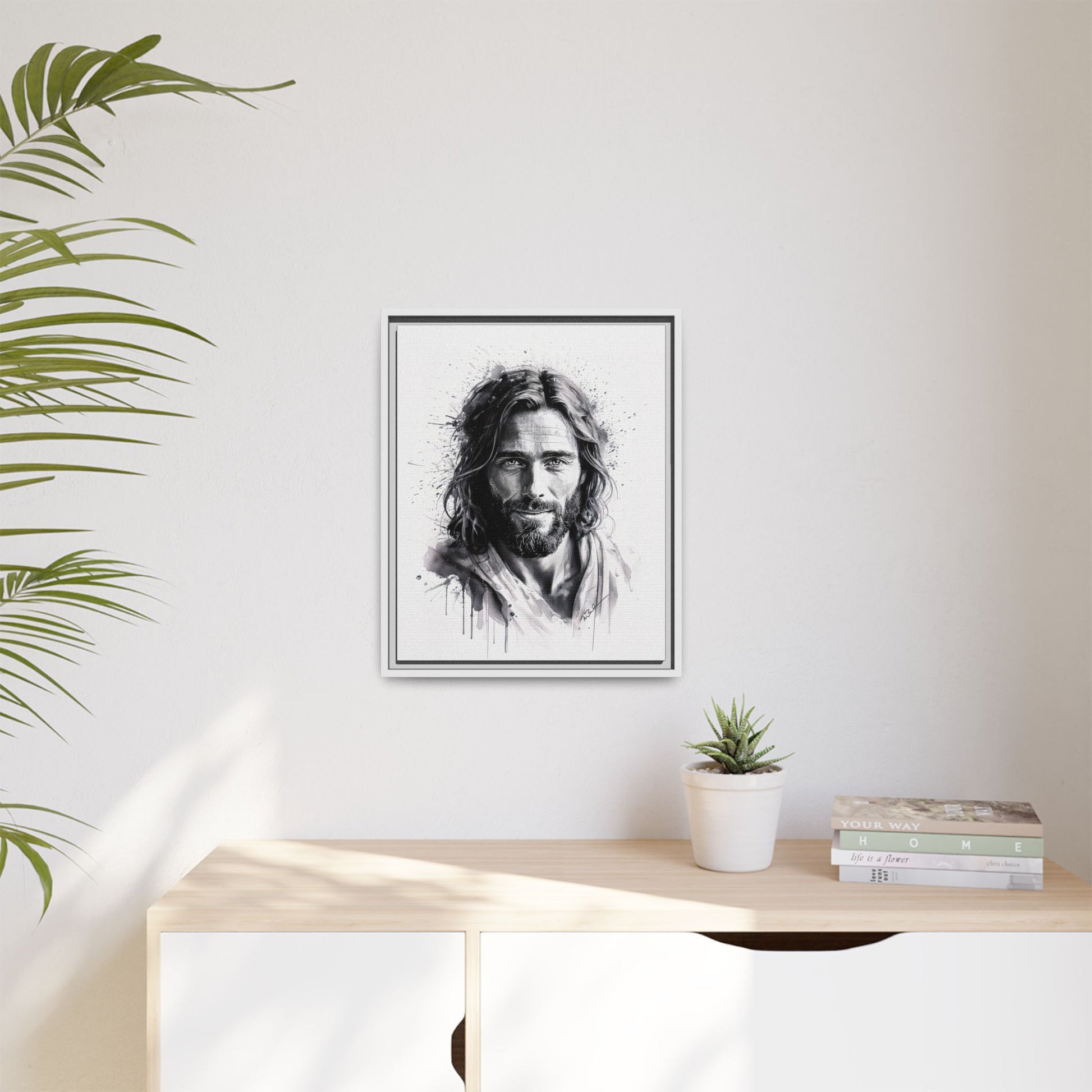 Faces of Christ | Eternal Joy - Framed Matte Canvas Print. 3 of 4