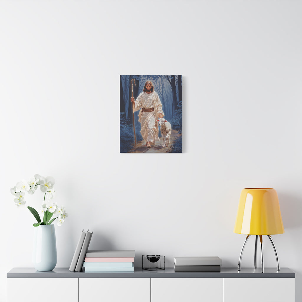 Canvas Wrapped Print of Jesus and the Lost Lamb, Religious Wall Décor, Christian Home Decor, Inspirational Gift for Faith, Easter, Christmas