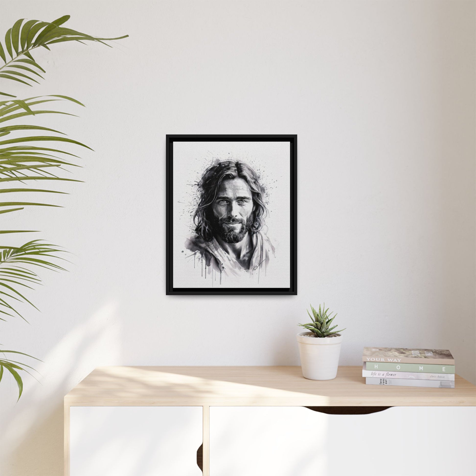 Faces of Christ | Eternal Joy - Framed Matte Canvas Print. 3 of 4