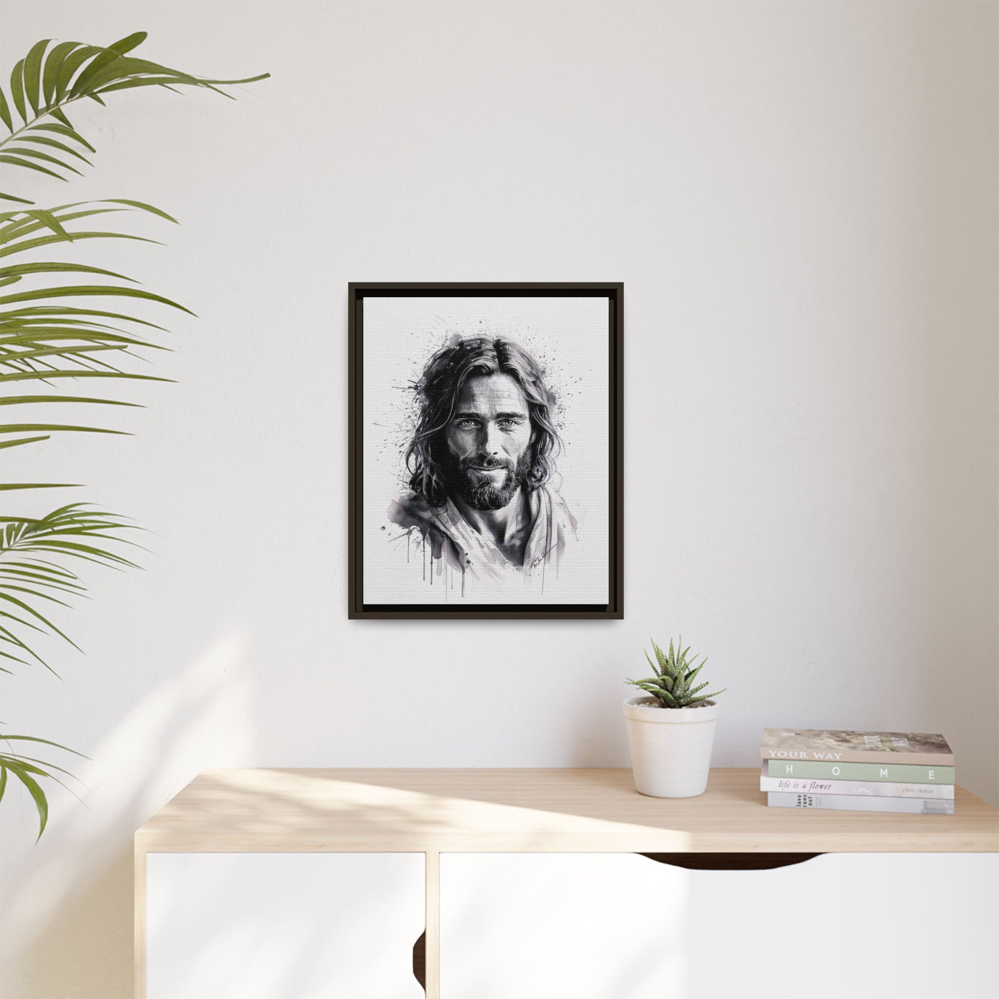 Faces of Christ | Eternal Joy - Framed Matte Canvas Print. 3 of 4