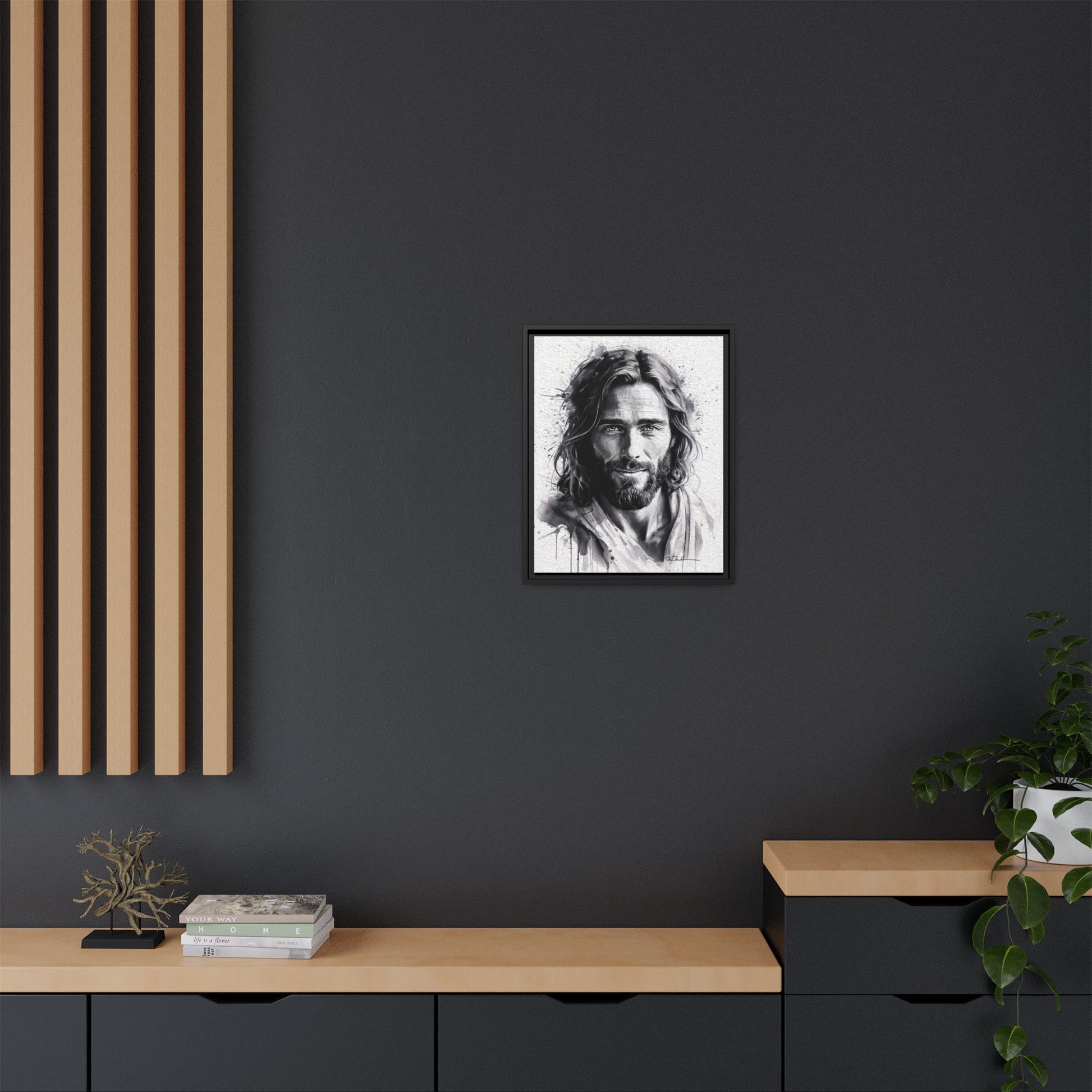Faces of Christ | Compassion - Matte Canvas, Framed (Multi-color)