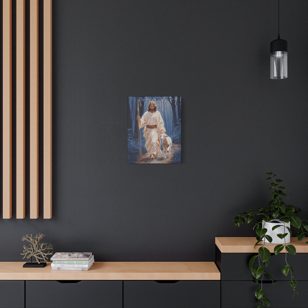 Canvas Wrapped Print of Jesus and the Lost Lamb, Religious Wall Décor, Christian Home Decor, Inspirational Gift for Faith, Easter, Christmas