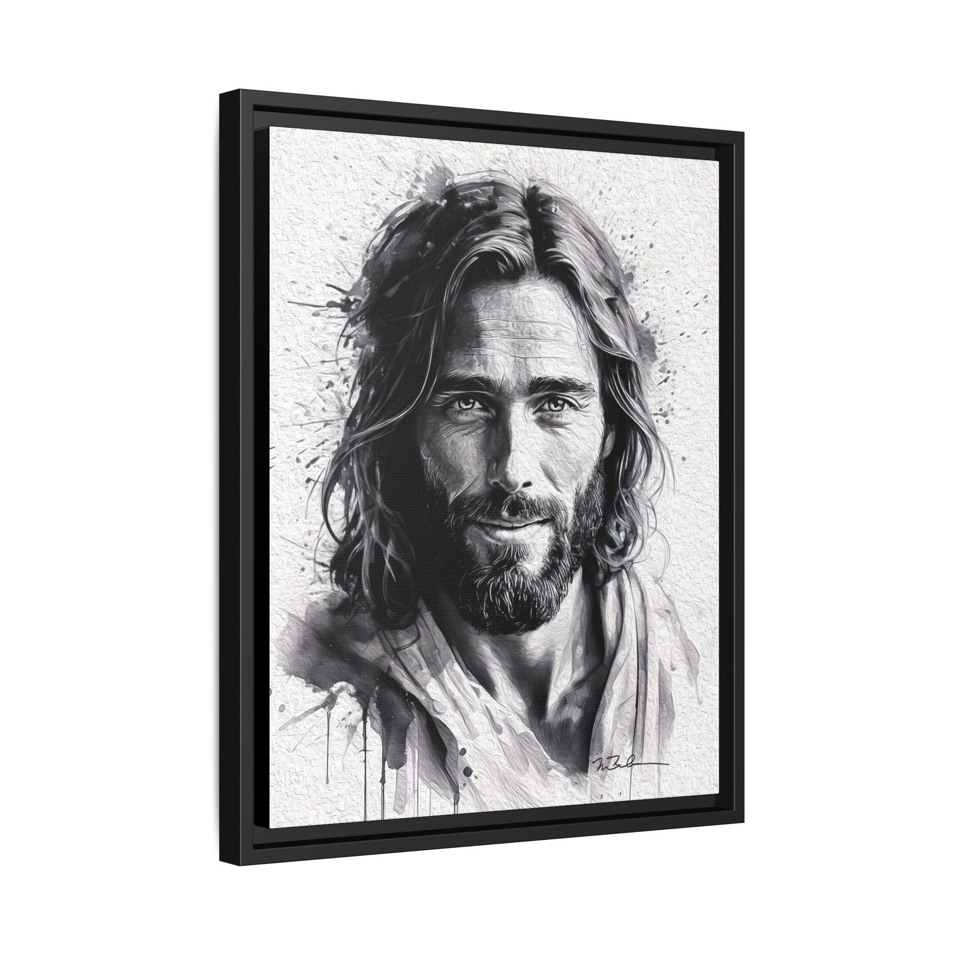 Faces of Christ | Compassion - Matte Canvas, Framed (Multi-color)