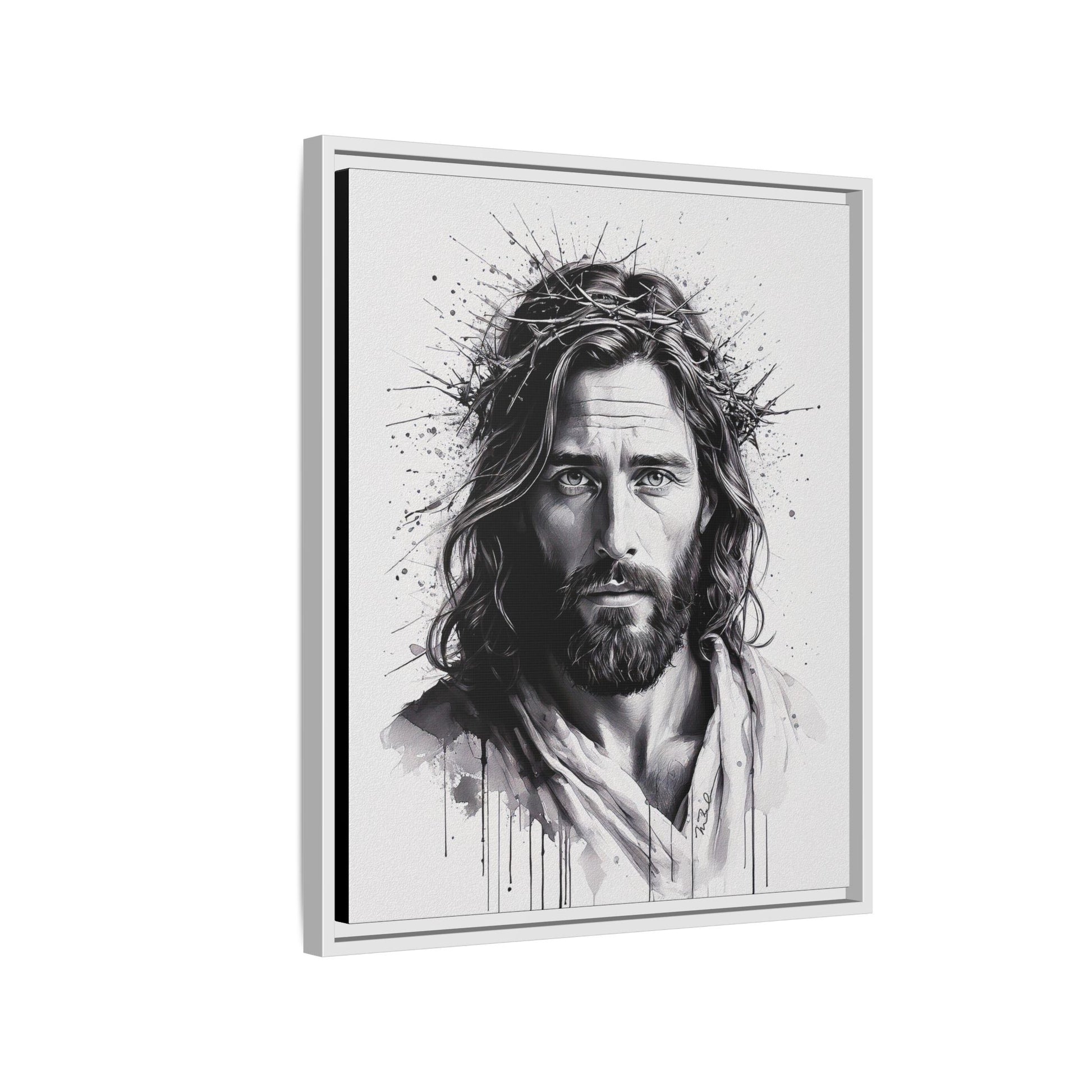 Faces of Christ | Strength - Framed Matte Canvas Print. 4 of 4.