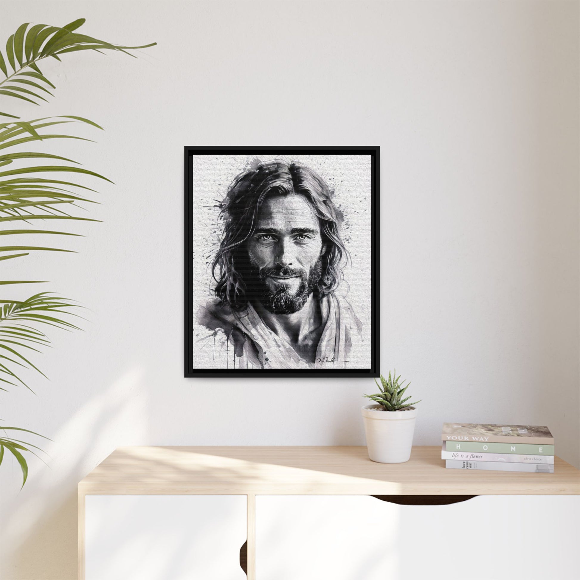 Faces of Christ | Compassion - Matte Canvas, Framed (Multi-color)